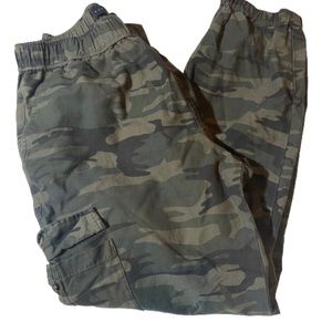 Sanctuary Green Camo Pull On Jogger Pants